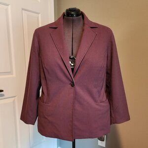 Coldwater Creek Blazer 20 Plum/Purple